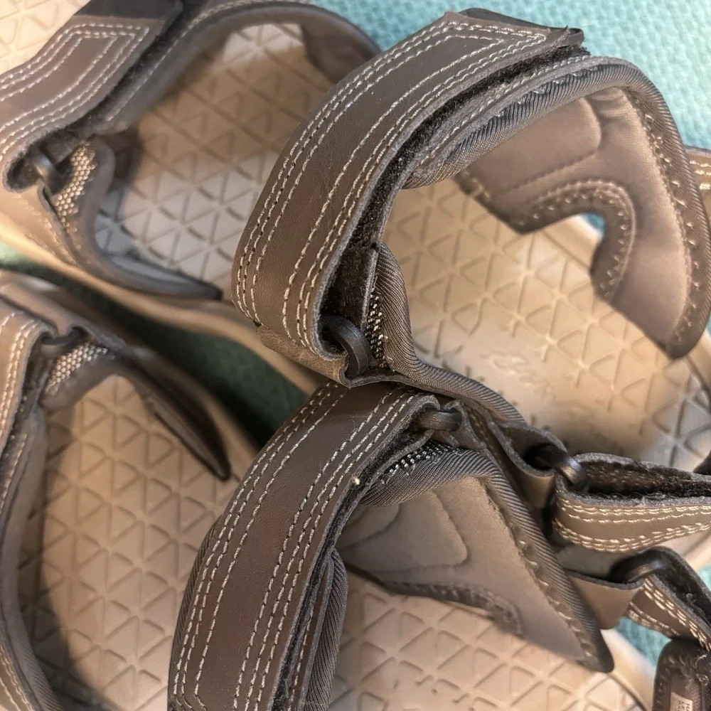 Eddie Bauer Hank Men's Strap On Sandals Size 11 M In Two Tone Grey Outdoor Comfy